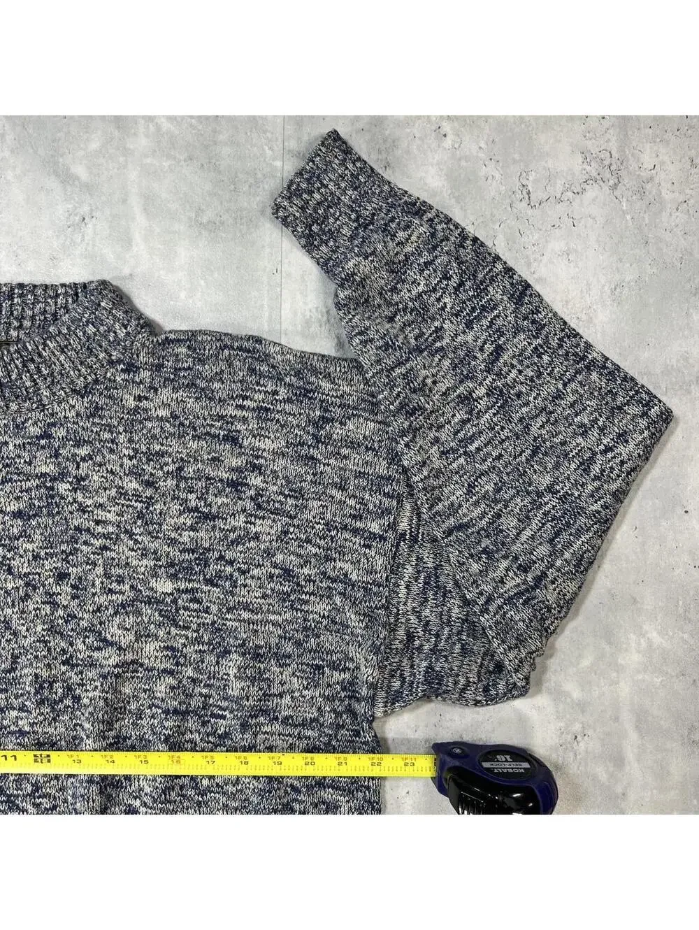 Vintage 90’s Blue Eddie Bauer Cable Knit Sweater